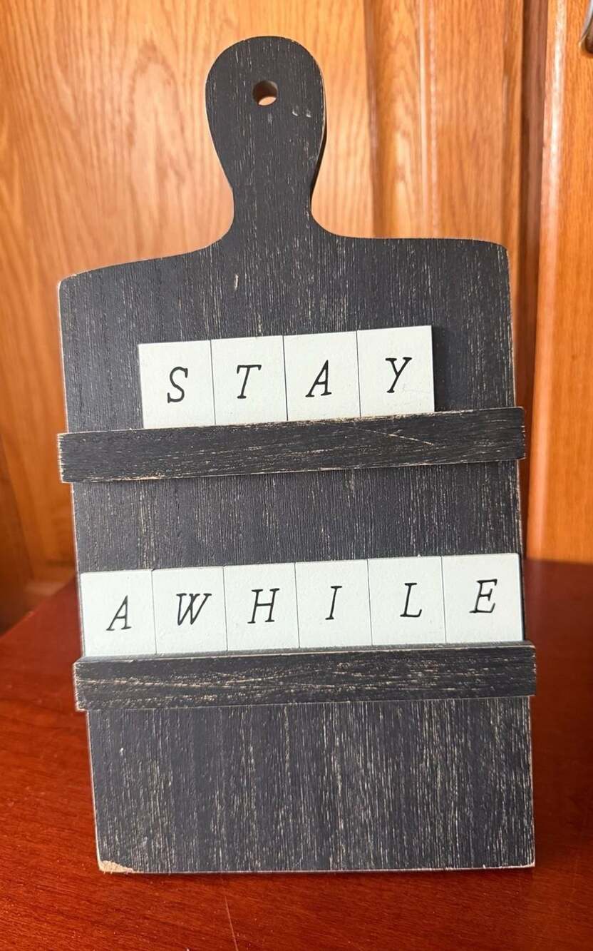 Hobby Lobby Stay Awhile Rustic Decor